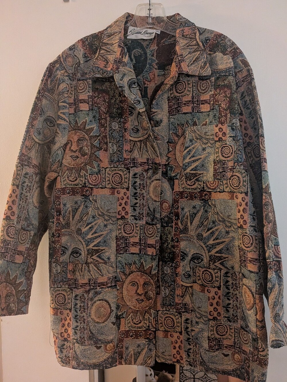 Vintage 90s Sun and Moon Tapestry Jacket